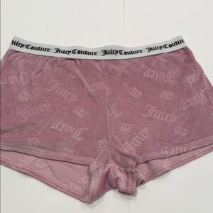 Juicy Couture velour  Mauve Athletic Shorts size XL